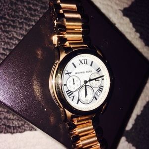 Gold Micheal Kors watch